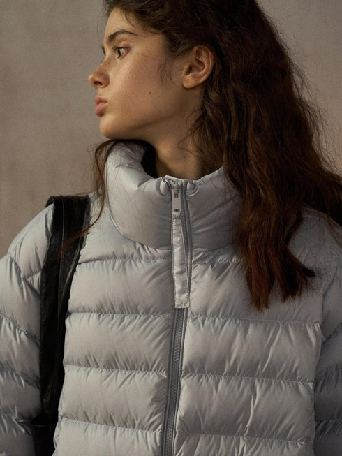 Harbor Stand-Collar Puffer Jacket